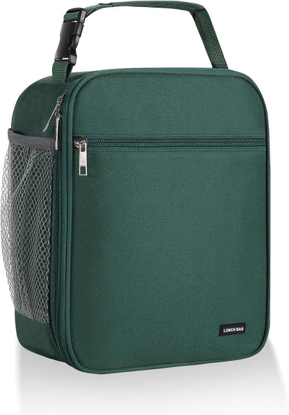 Lunch box Lunch bag for men women Insulated Lunchbox Lunch bags for Work Picnic Travel (Black)