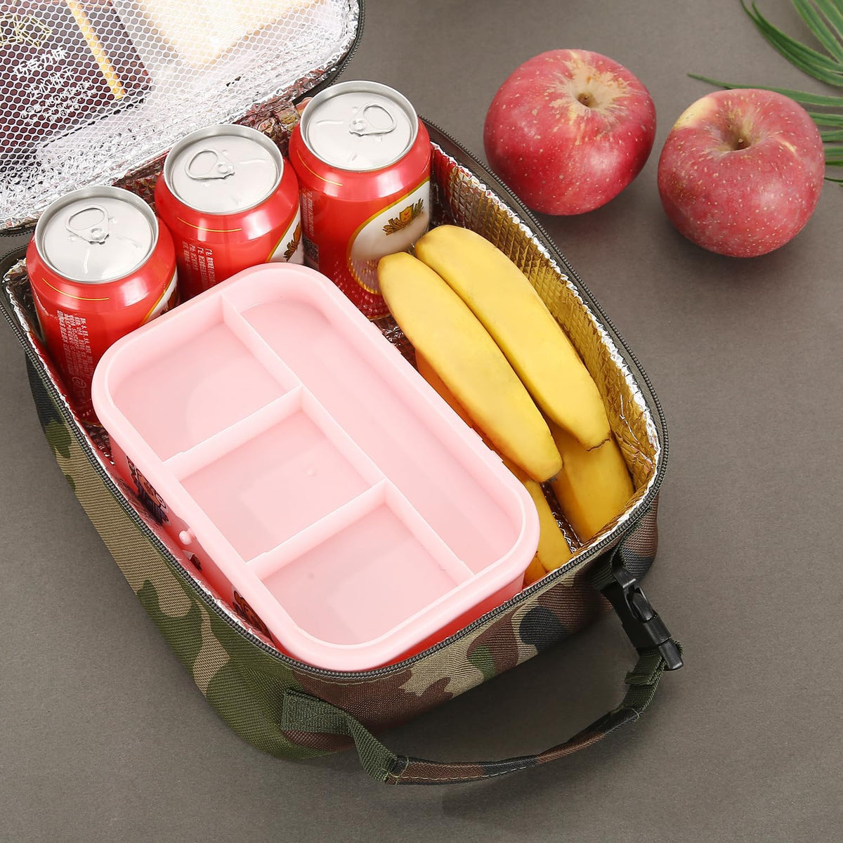 Lunch box Lunch bag for men women Insulated Lunchbox Lunch bags for Work Picnic Travel (Black)