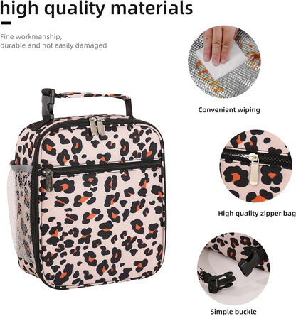 Lunch box Lunch bag for men women Insulated Lunchbox Lunch bags for Work Picnic Travel (Black)