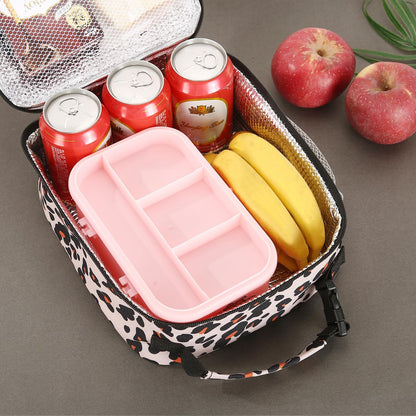 Lunch box Lunch bag for men women Insulated Lunchbox Lunch bags for Work Picnic Travel (Black)