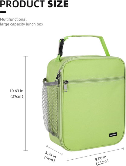 Lunch box Lunch bag for men women Insulated Lunchbox Lunch bags for Work Picnic Travel (Black)