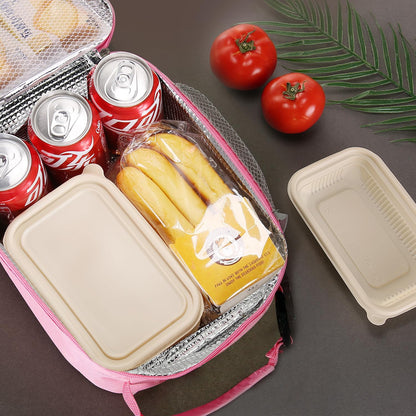 Lunch box Lunch bag for men women Insulated Lunchbox Lunch bags for Work Picnic Travel (Black)