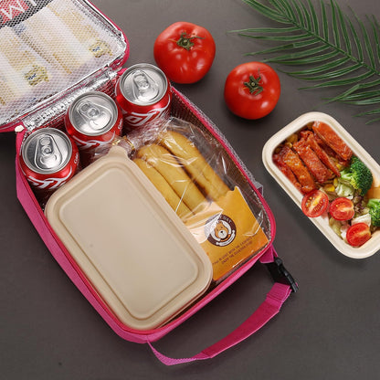Lunch box Lunch bag for men women Insulated Lunchbox Lunch bags for Work Picnic Travel (Black)