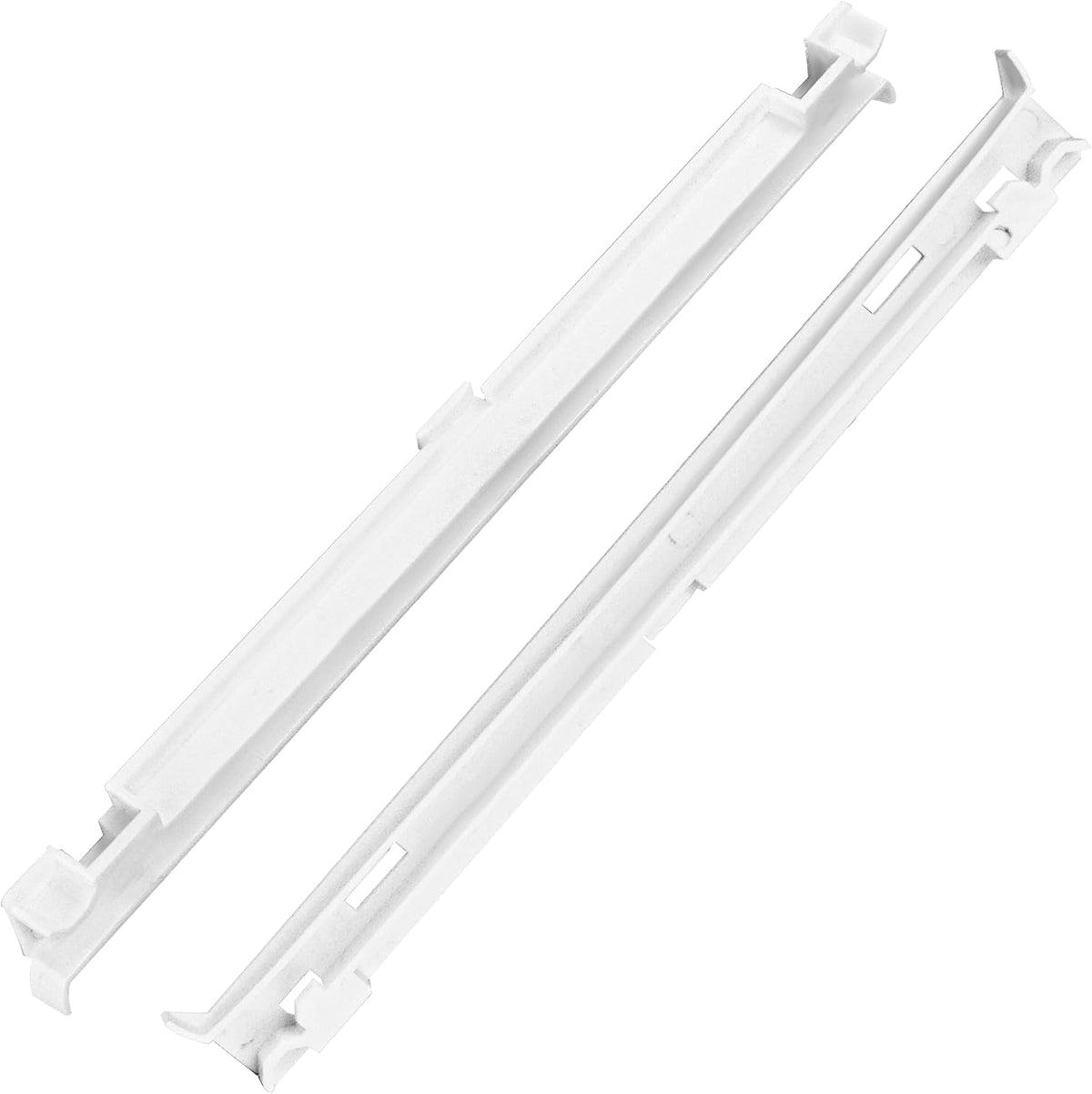 2-Pack 2223320 Track Refrigerator Crisper Drawer Slide Rail Fit for Whirlpool Kenm0re Refrigerator Pan Slide Replace Number 1016208, AH869557, EA869557, PS869557 - a Set of Rails
