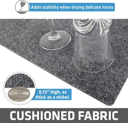 Premium Luxury Shelf & Drawer Liners, 12”x59”, Light Grey
