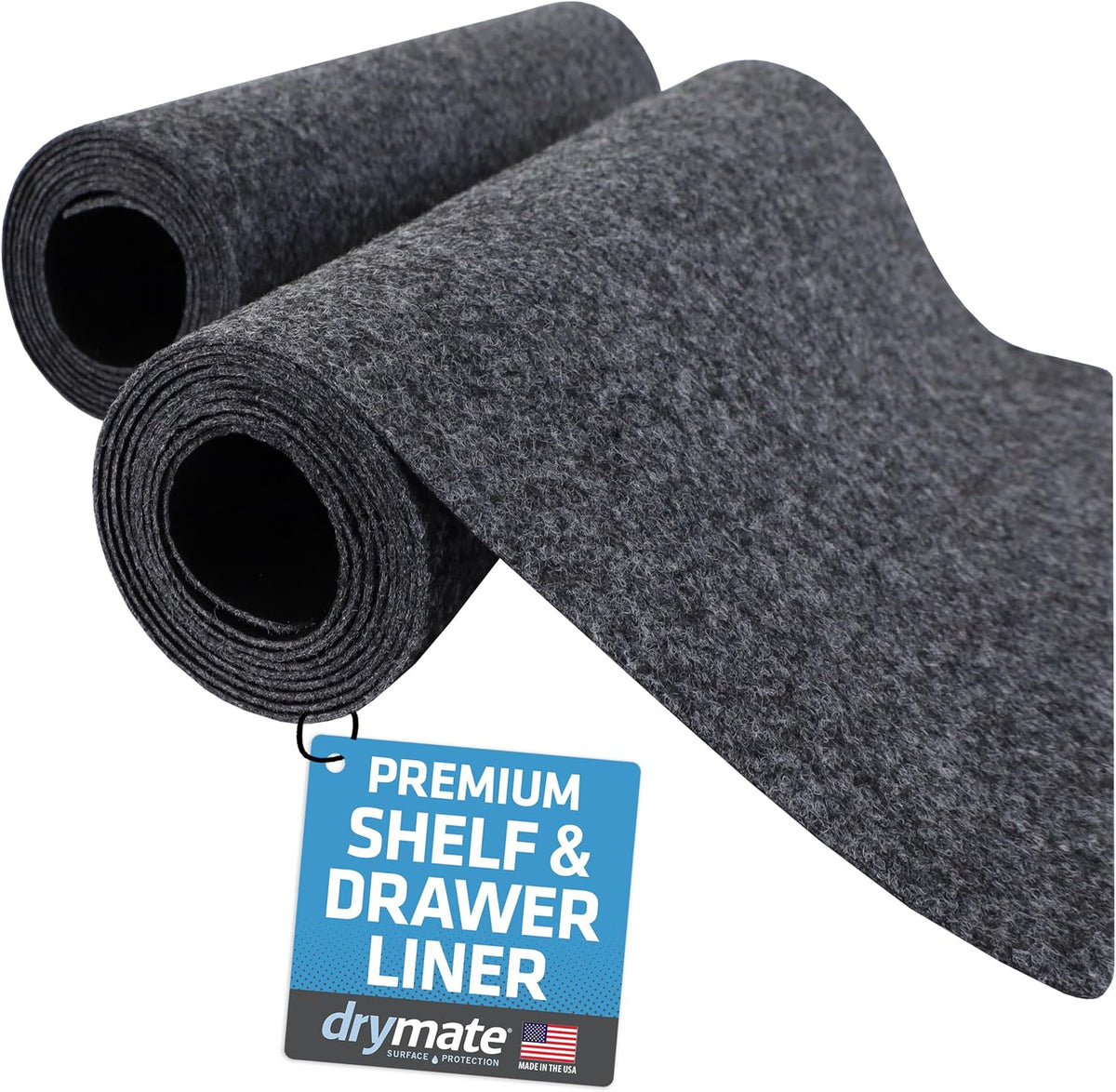 Premium Luxury Shelf & Drawer Liners, 12”x59”, Light Grey