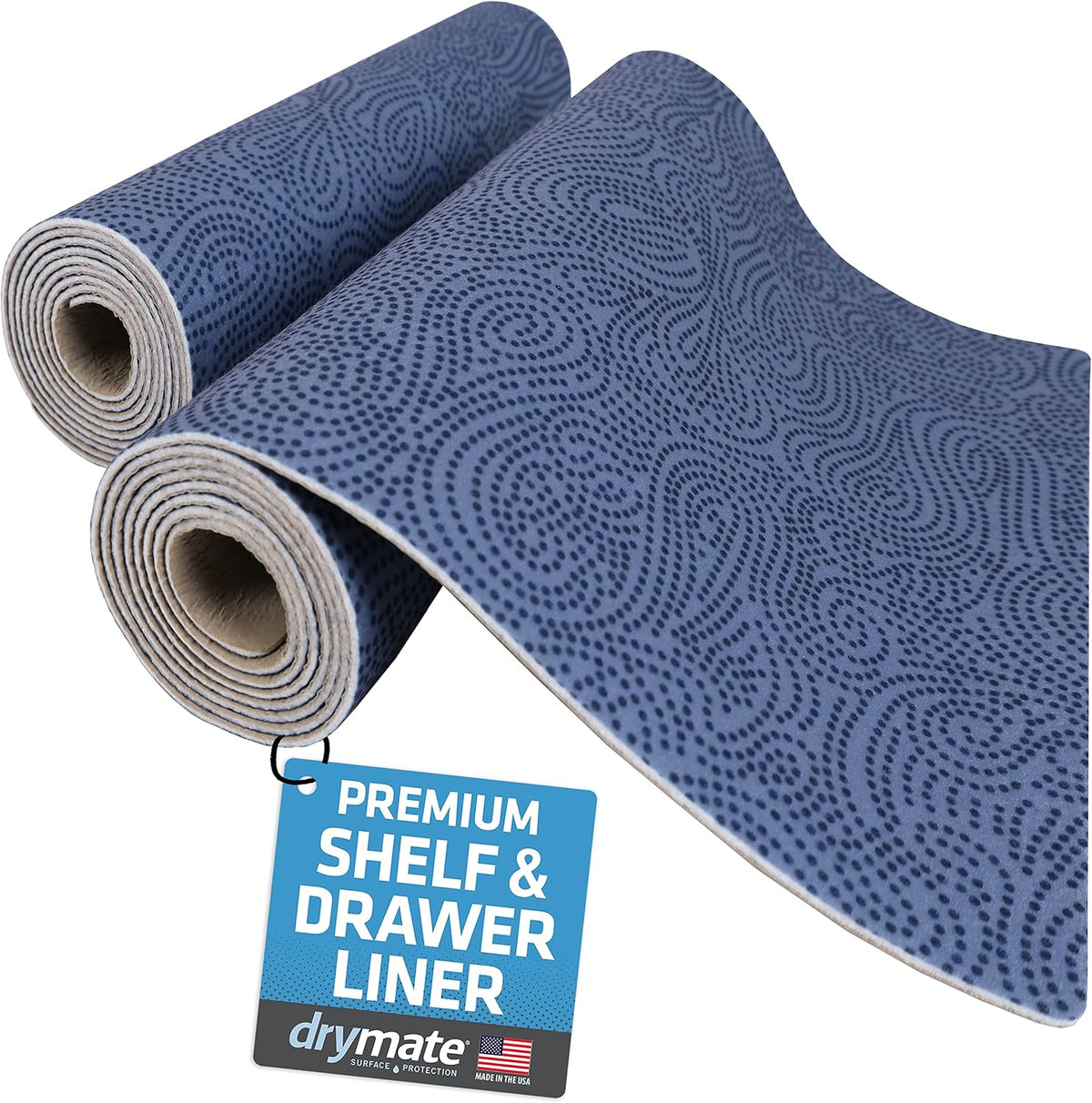 Premium Luxury Shelf & Drawer Liners, 12”x59”, Light Grey
