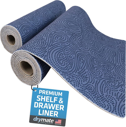 Premium Luxury Shelf & Drawer Liners, 12”x59”, Light Grey