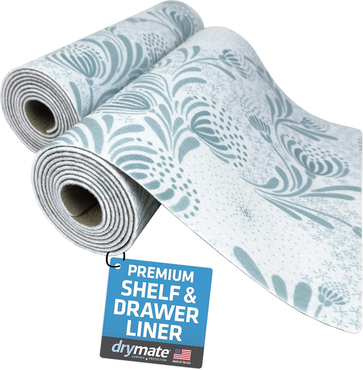 Premium Luxury Shelf & Drawer Liners, 12”x59”, Light Grey