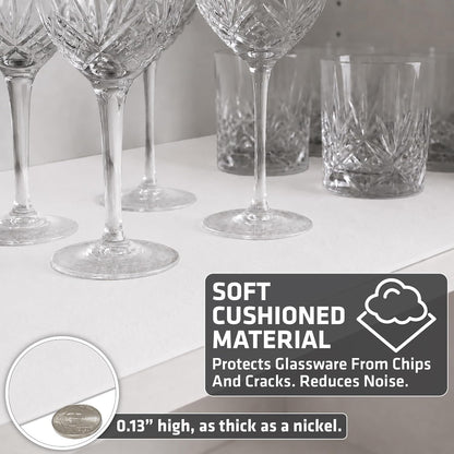 Premium Luxury Shelf & Drawer Liners, 12”x59”, Light Grey