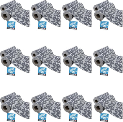 Premium Luxury Shelf & Drawer Liners, 12”x59”, Light Grey