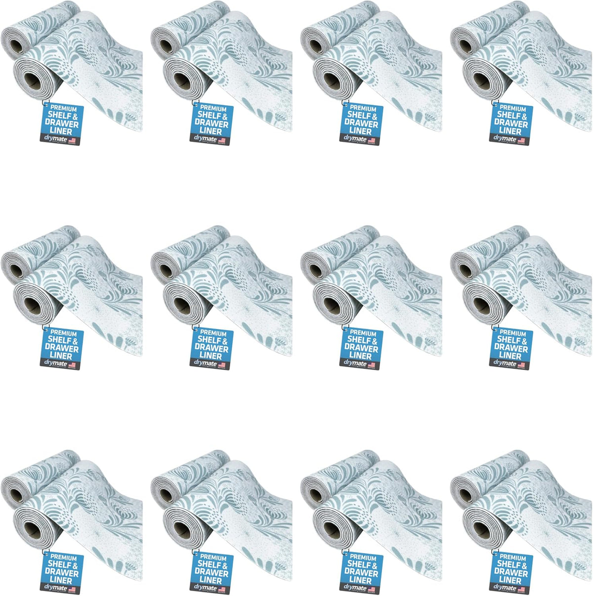 Premium Luxury Shelf & Drawer Liners, 12”x59”, Light Grey
