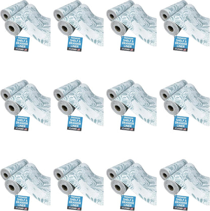 Premium Luxury Shelf & Drawer Liners, 12”x59”, Light Grey