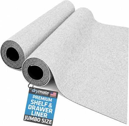 Premium Luxury Shelf & Drawer Liners, 12”x59”, Light Grey