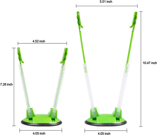 Baggy Rack -Sandwich Bag Racks Holder，Food Storage Bags Clip， For Food Prep Bag/plastic Freezer Bag/Ziploc Bag Holder Stand, Meal Planning/prep Bag Holders（6pcs)