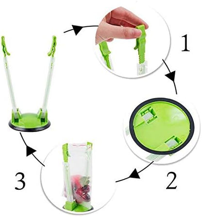 Baggy Rack -Sandwich Bag Racks Holder，Food Storage Bags Clip， For Food Prep Bag/plastic Freezer Bag/Ziploc Bag Holder Stand, Meal Planning/prep Bag Holders（6pcs)