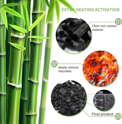 Bamboo Charcoal Air Purifying Bag, Activated Charcoal Odor Absorber