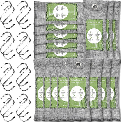 Bamboo Charcoal Air Purifying Bag, Activated Charcoal Odor Absorber