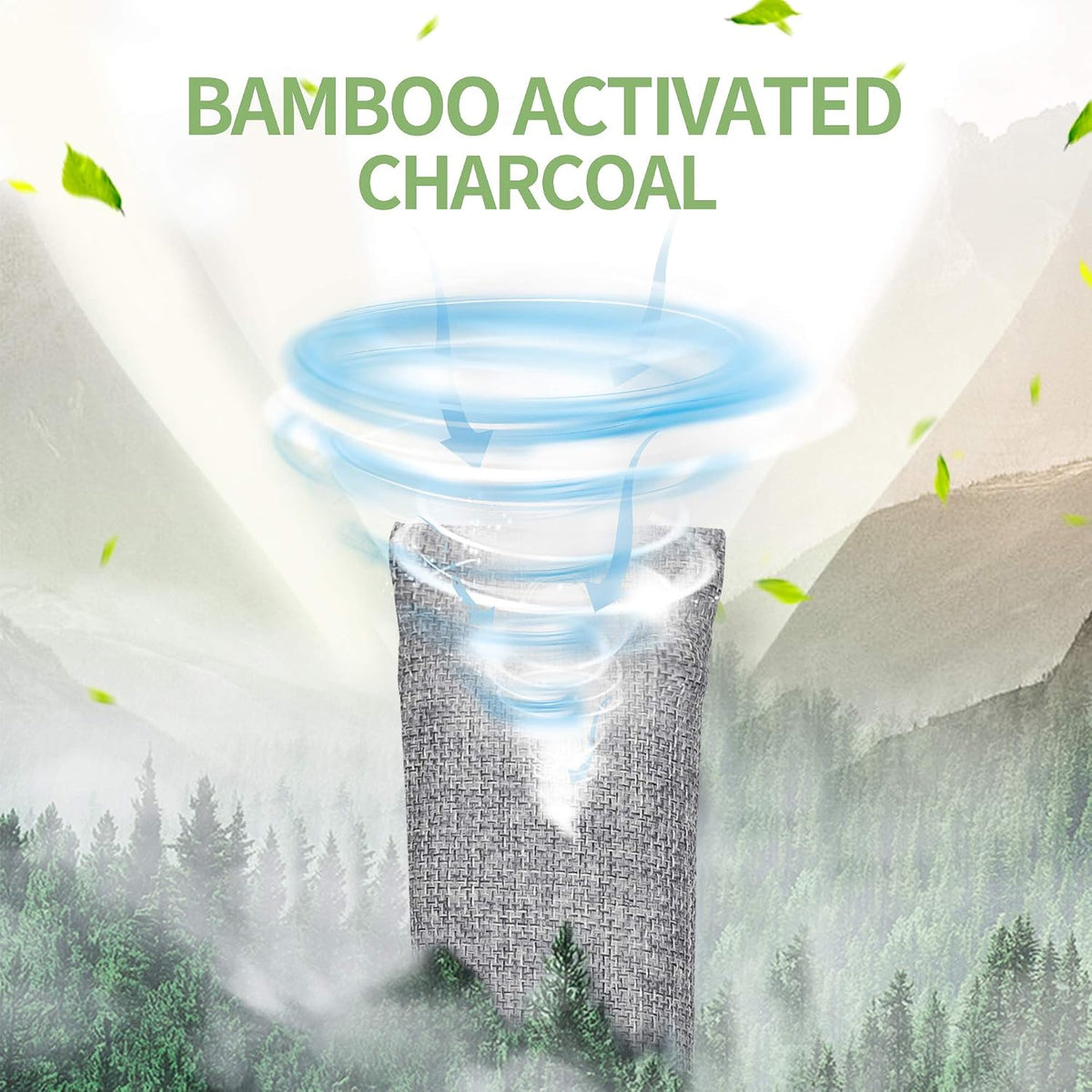 Bamboo Charcoal Air Purifying Bag, Activated Charcoal Odor Absorber