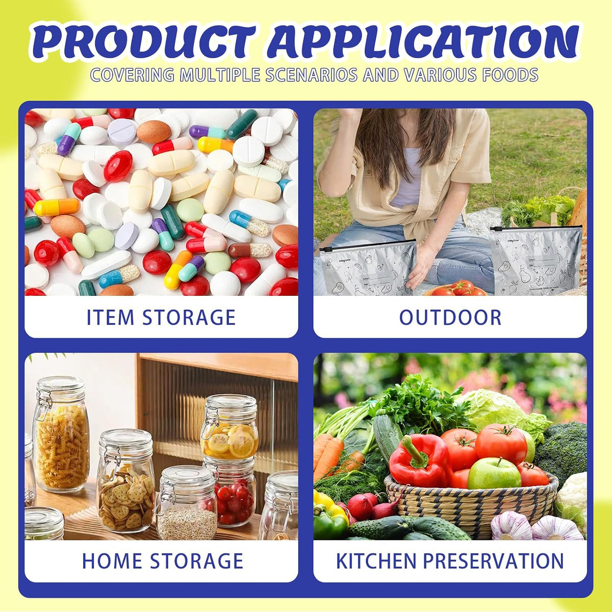 30 Pcs Reusable Aluminum Freezer Bags, Water Proof & Leak Proof Zipper Sealable Bags for Food Storage, Stand Up Foil Freezer Bags with Label & Zip Lock for Vegetable Fruit Meat（S+M+L）