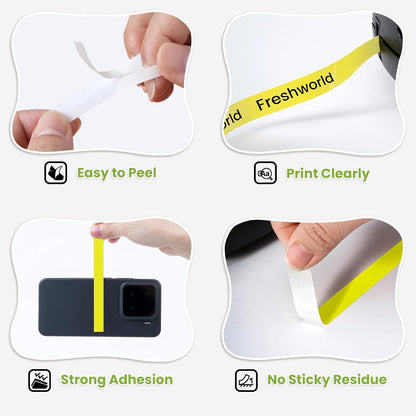 3-Pack Label Maker Tape Compatible with DYMO D1 Label Tape 45013 S0720530 Replace for D1 A45013 Refills, Black on White, 1/2 In x 23Ft, for Dymo LabelManager 160 420P 210D 280 360D PnP 220P 260P 500TS