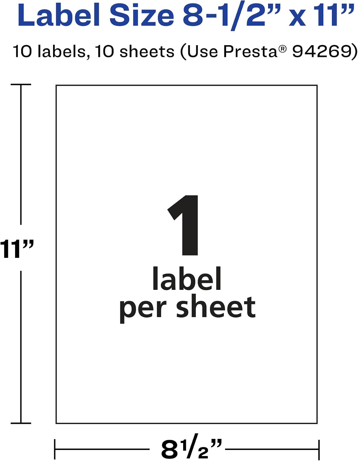 Printable Sticker Paper, 8.5" x 11", Glossy Clear, Permanent Adhesive, Laser/Inkjet Compatible, 7 Full-Size Label Sheets, Great for Product Branding, Cute Stickers, Custom Signs, and More (4397)