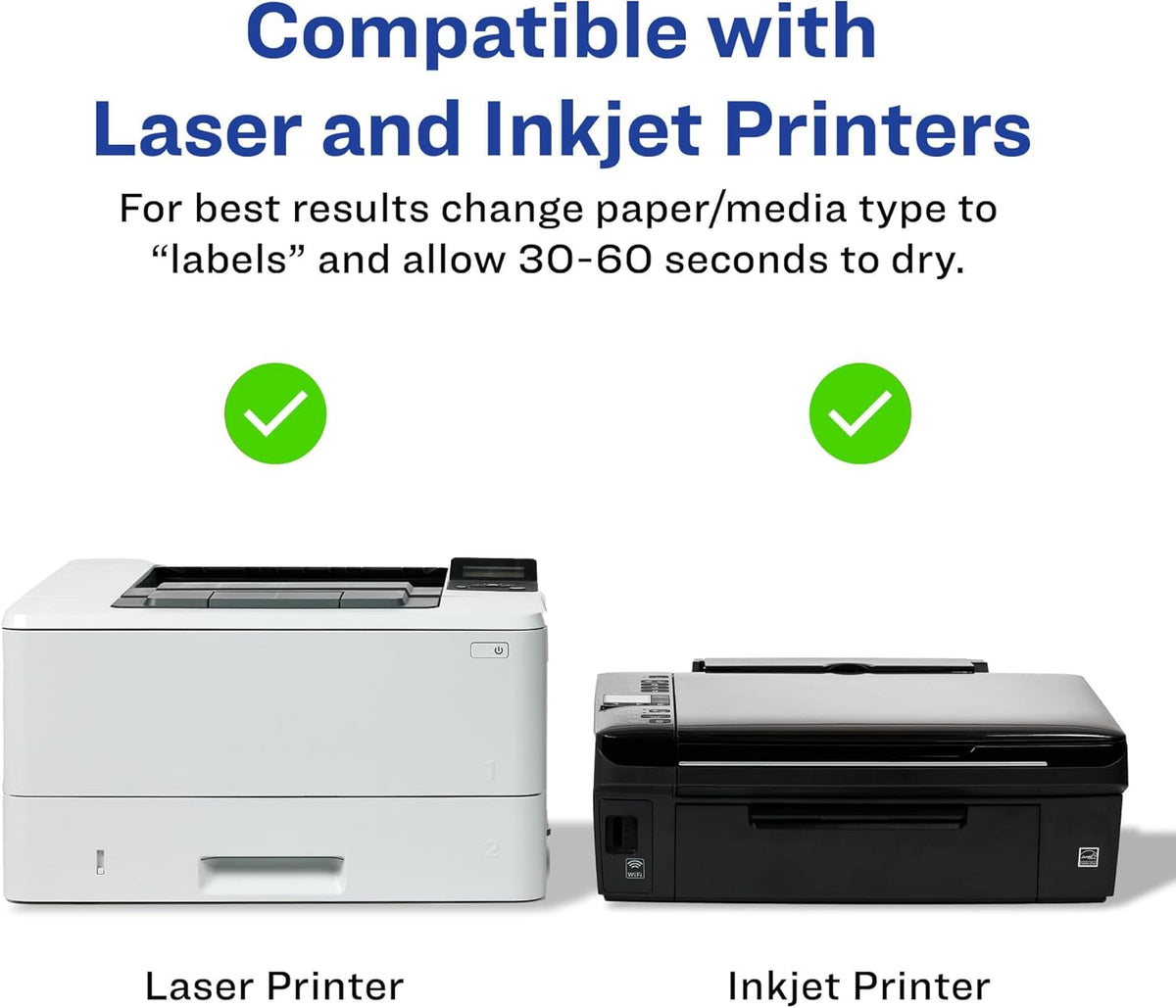 Printable Sticker Paper, 8.5" x 11", Glossy Clear, Permanent Adhesive, Laser/Inkjet Compatible, 7 Full-Size Label Sheets, Great for Product Branding, Cute Stickers, Custom Signs, and More (4397)