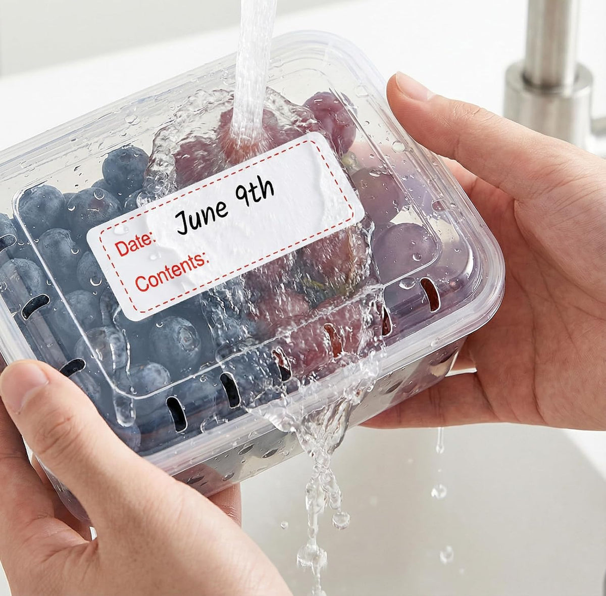 300 Pcs Removable Freezer Labels 1 x 3 Inch Waterproof Food Storage Containers Stickers Refrigerator Paper Date Tape Oil Resistant No-Residue for Kitchen Meal Prep Pantry Organization