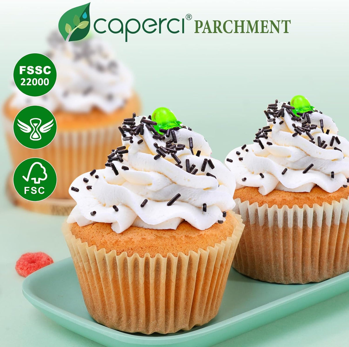 225pcs Parchment Cupcake Liners - Standard Muffin Cups for Baking