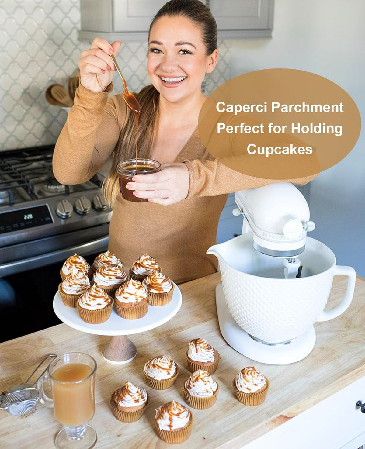 225pcs Parchment Cupcake Liners - Standard Muffin Cups for Baking