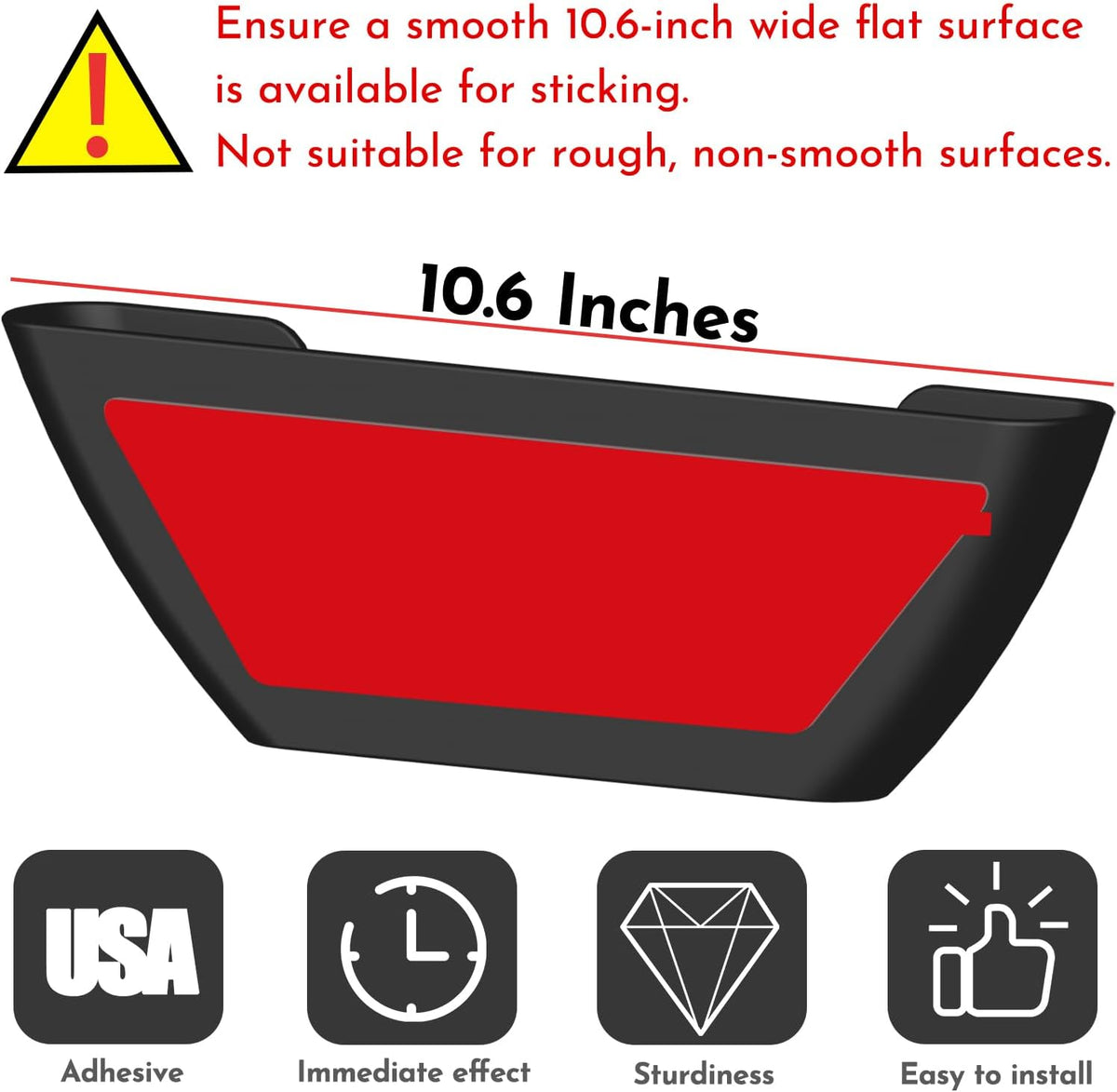 Universal Pot Lid Organizer for Cabinet - Upgraded Patented Inside Cabinet Door Wall Mount Pan Top Storage Organizer Rack Holder for Kitchen, Fits 6" to 13" (Black)