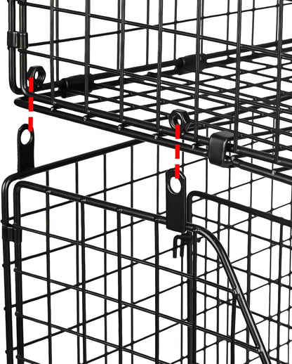 Stacking Can Dispensers 3 Tier with Divider, Large Pantry Can Organizer, Beverage Drink Pop Soda Can Storage Basket, Can Holders for Pantry, Canned Food Rack Wire Bins for Kitchen Cabinet