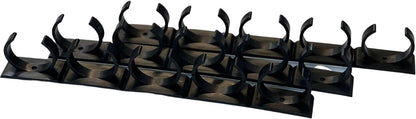 Adhesive Spice clip gripper clips, Holds 15 Ct spice jars, black, spice organizer for Pantry, custom fit, hangs nicely inside cabinet door or in your rv, frees up space in your cabinet (Black)