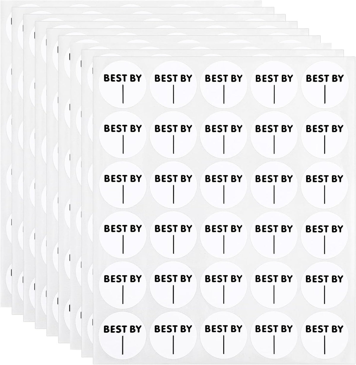 450 PCS Expiration Date Food Stickers, 1 Inch Food Date Labels Stickers Circle Dot Small Blank Space Dates Labels for Eatables Containers Storage Freezer Restaurant Foodsaver Prep