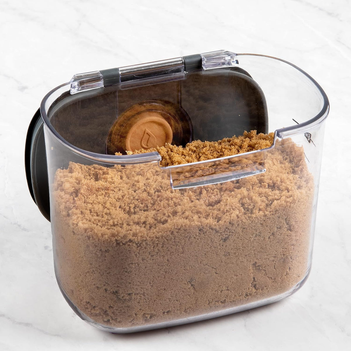ProKeeper+ Clear Plastic Airtight Food Baker's Kitchen Storage Organization Container Canister Set with Magnetic Accessories (Flour 4-Quart)