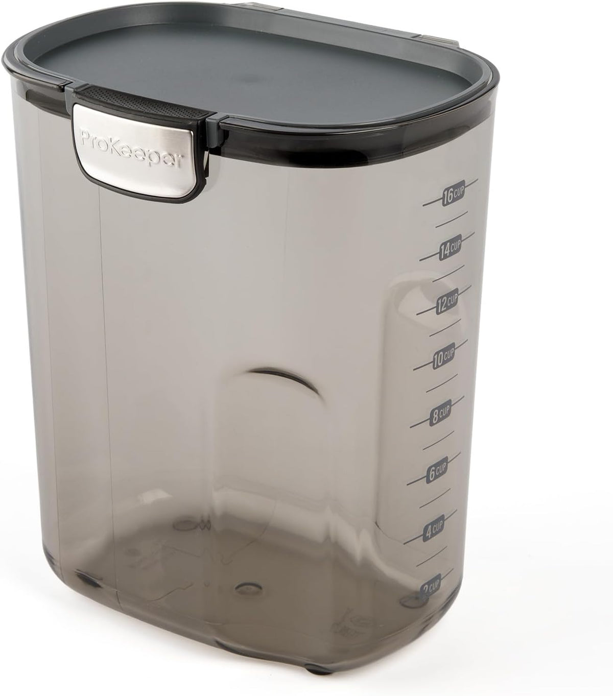 ProKeeper+ Clear Plastic Airtight Food Baker's Kitchen Storage Organization Container Canister Set with Magnetic Accessories (Flour 4-Quart)