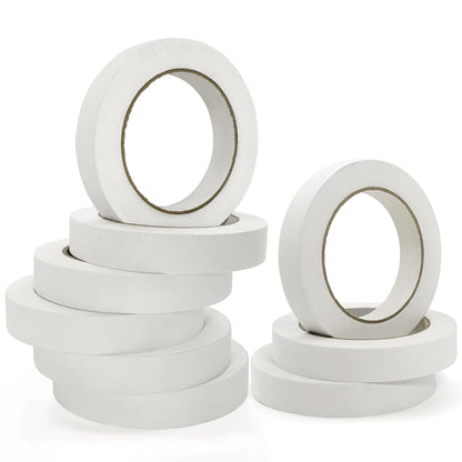 164 Yards Freezer Tape, Writable Surface, Low Temperature Resistance, Easy Tear and Residue-Free Removal, Ideal for Food Containers and Refrigerators, Includes 3 Rolls, Each 0.79 Inch by 54.68 Yards