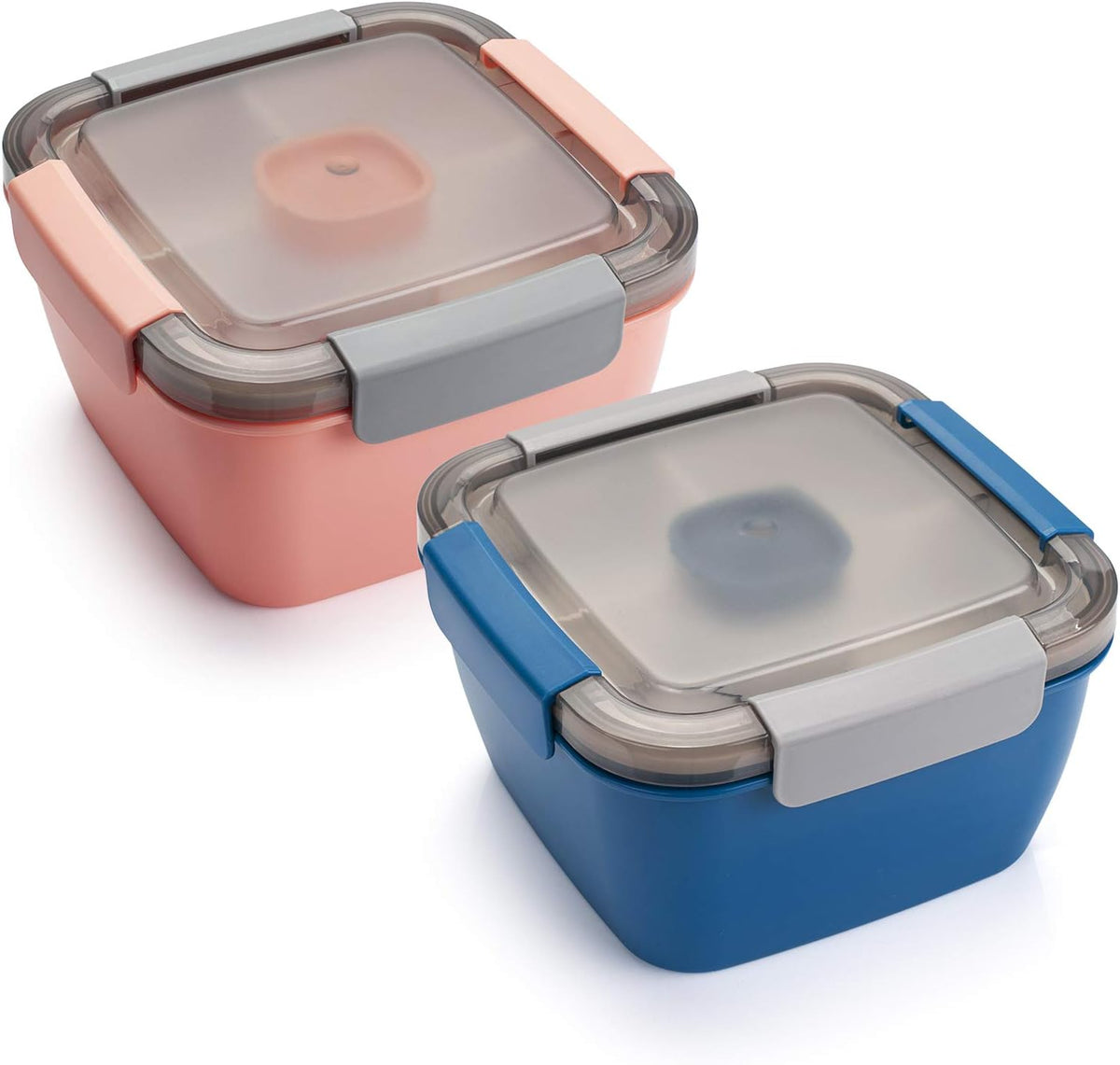 Salad Lunch Container To Go, 2 Packs 52-oz Salad Bowls to go for lunch