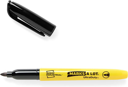 Marks A Lot Permanent Markers, Bullet Tip, 1 Black Marker