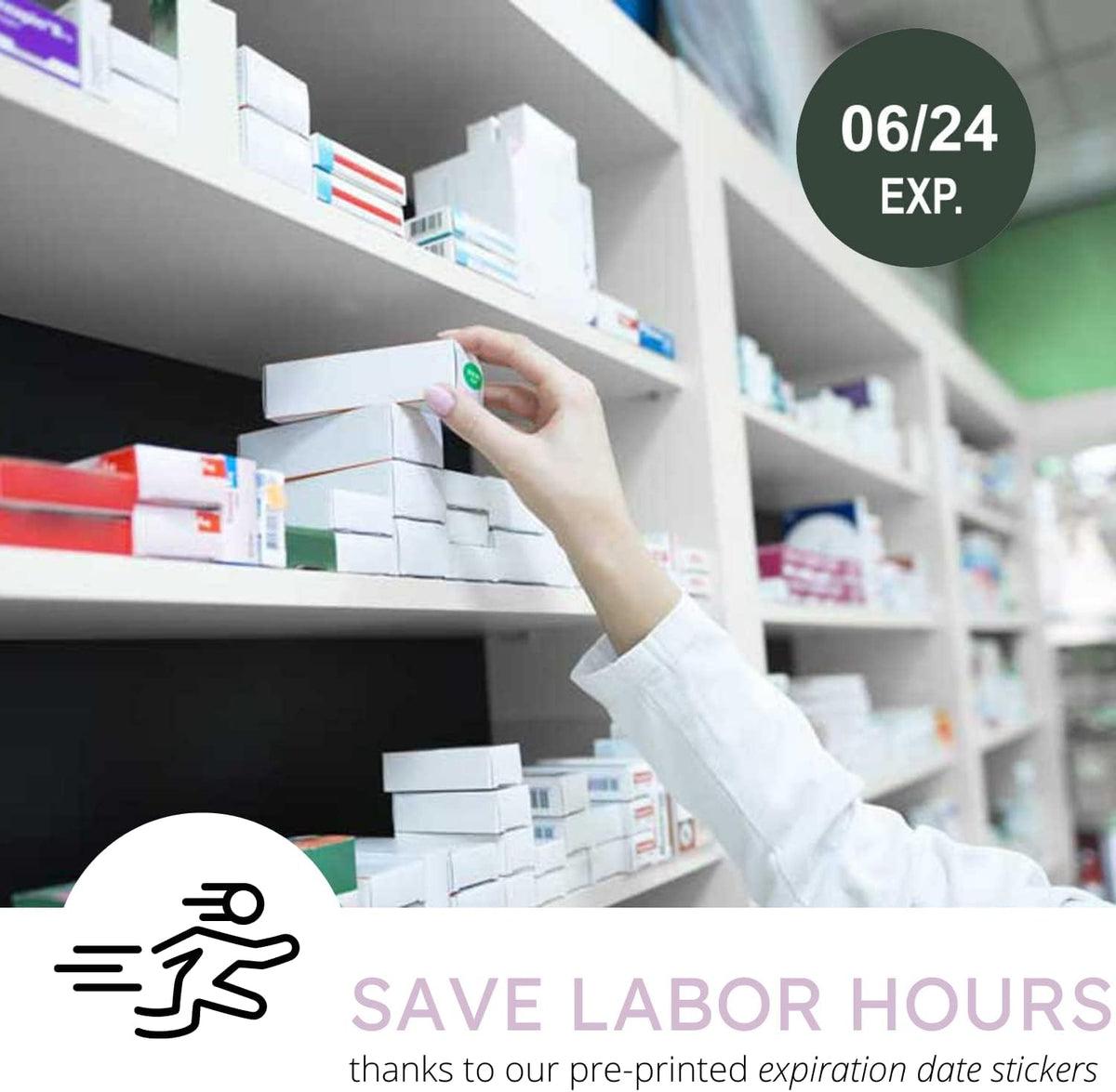 Expiration Dates Stickers System, 2027-2031 | 5 Year Supply, 480 Color Coded Labels, 2027-2031, Pharmacy Inventory & Chemistry & Food Management