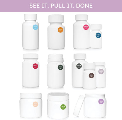 Expiration Dates Stickers System, 2027-2031 | 5 Year Supply, 480 Color Coded Labels, 2027-2031, Pharmacy Inventory & Chemistry & Food Management