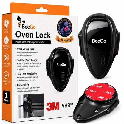 Oven Lock Child Safety, Heat Resistant No Drill Baby Proof Door Latch