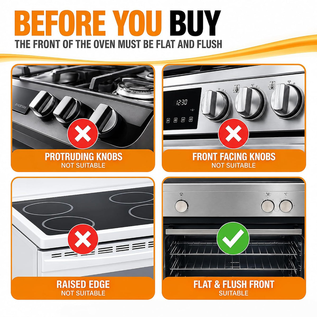 Oven Lock Child Safety, Heat Resistant No Drill Baby Proof Door Latch