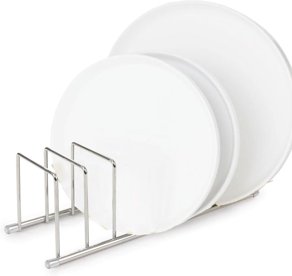 FitWell Kitchen Bakeware Organizer,Plate Racks,Rack for Plastic Lids,Cutting Boards,Cookie Sheets,Pots & Pans Holder,Compact Kitchen Storage,Cabinet Organizer (Gold)