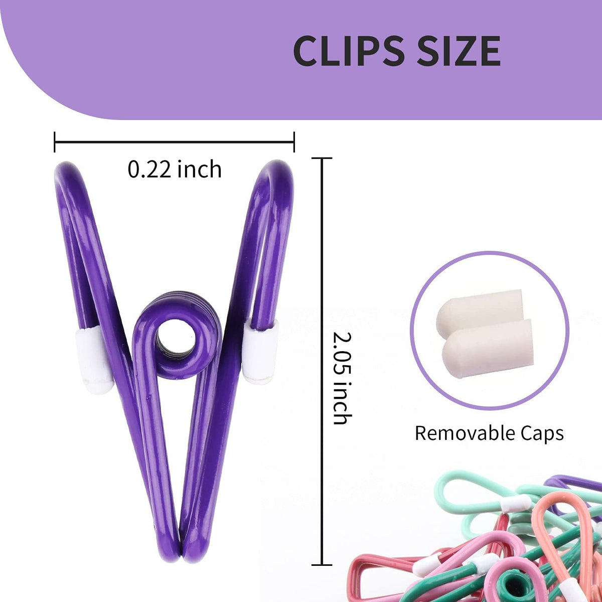Chip Clips，30PCS PVC Coated Material Food Packaging Clip, Clips Bag Clips，Bag Clips，Clips for Package，Chip Clip，Clothes Pins（Mixed Colors 30pcs）,11.5 x 4.72 x 1.06