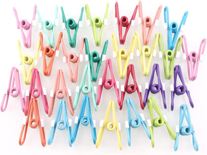 Chip Clips，30PCS PVC Coated Material Food Packaging Clip, Clips Bag Clips，Bag Clips，Clips for Package，Chip Clip，Clothes Pins（Mixed Colors 30pcs）,11.5 x 4.72 x 1.06