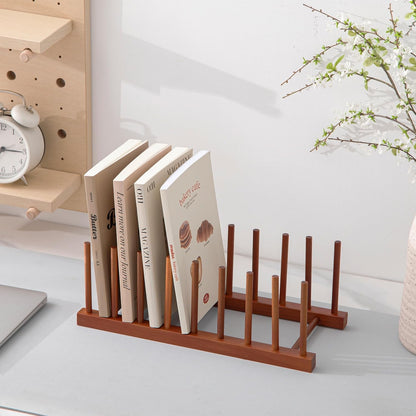 Teak Wooden Dish Drying Rack Kitchen Plate Organizer Pot Lid Holder