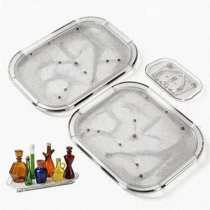 2 Pack Fridge Lazy Susan Organizer, 360° Rotating Refrigerator Lazy Susan Turntable, Clear Acrylic Fridge Organizer for Kitchen, Pantry, Countertop Storage