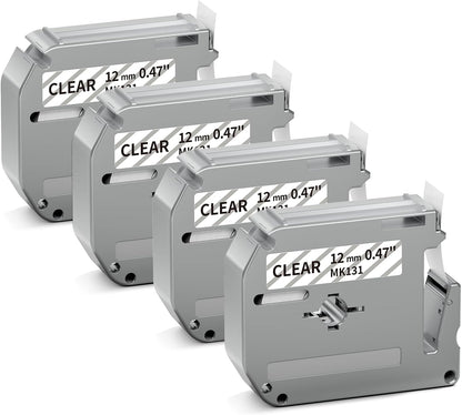 M-K231 Replace for M-K231s Brother M Tape 12mm 0.47 White P Touch | M-231 M231 PTM95 Label Tape White for Brother PT-M95 PT-65 PT-45 PT-80 PT-70 PT-90 Ptouch Label Maker Refills