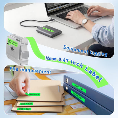 M-K231 Replace for M-K231s Brother M Tape 12mm 0.47 White P Touch | M-231 M231 PTM95 Label Tape White for Brother PT-M95 PT-65 PT-45 PT-80 PT-70 PT-90 Ptouch Label Maker Refills